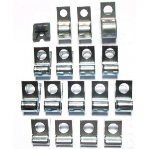 The Right Stuff 1966 Chevrolet Corvette Brake Line & Fuel Line Clip Set - (VCS6601)
