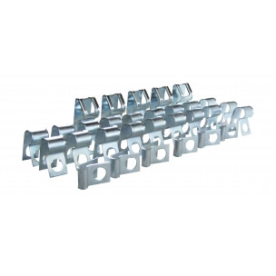 The Right Stuff 1969-1972 Chevrolet Corvette w/o Fuel Return Line, Brake & Fuel Line Clip Set - (VCS6901)