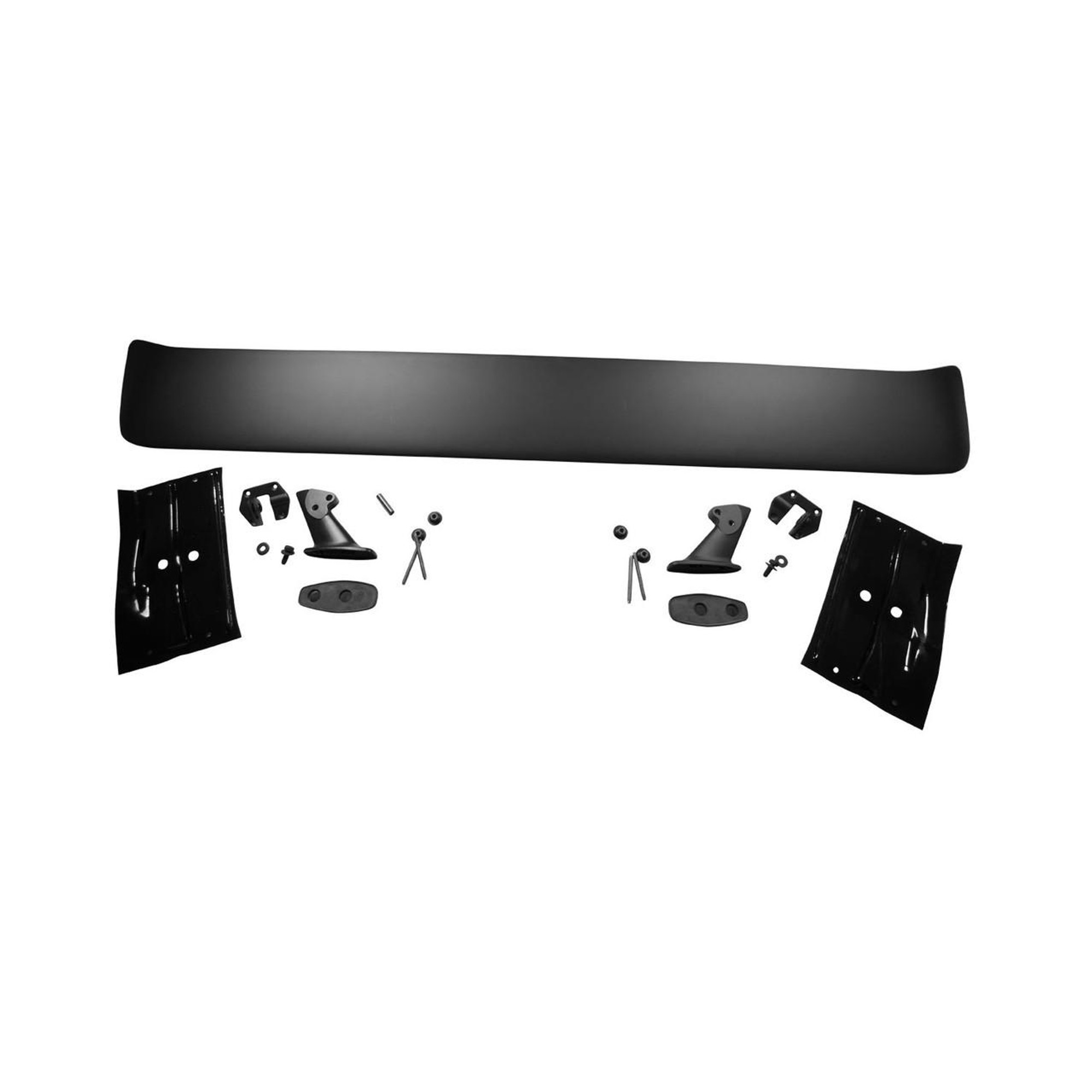  Trim Parts 71 Challenger Licensed Mopar Organosol Black Rear Gull Wing Spoiler Complete Kit - (MP105B) 