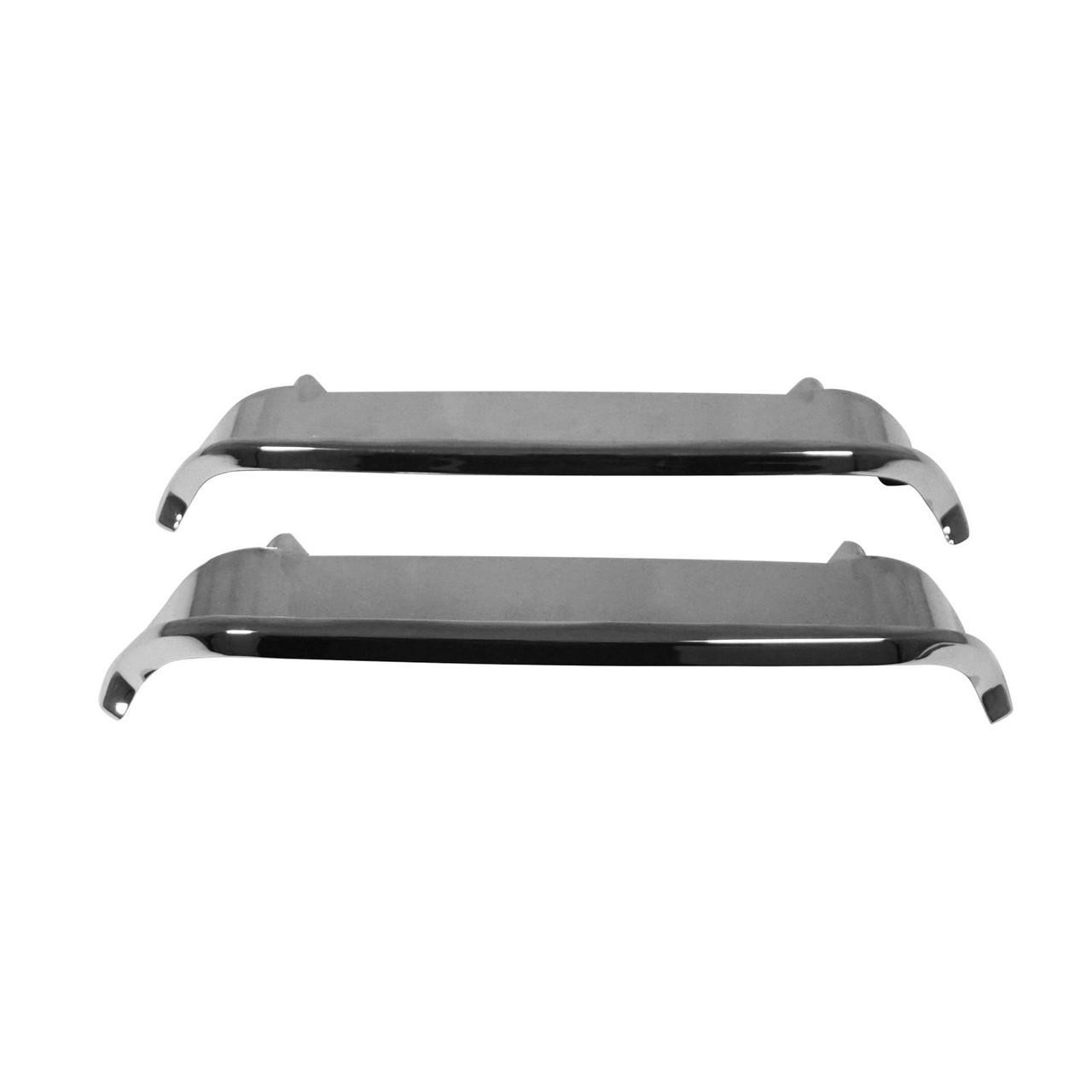  Trim Parts 1969-1972 Mopar A/B-Body Twin Hood Scoop Chrome Bezels Only, Right and Left Hand - (MPA17PC) 
