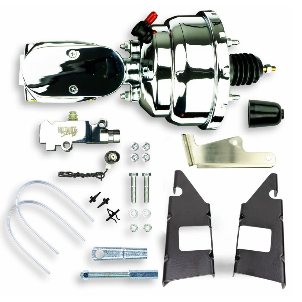  The Right Stuff 73-87 Chevy Truck Chrome Power Brake Booster w/Master Cylinder (Disc/Drum) - (J87315171) 
