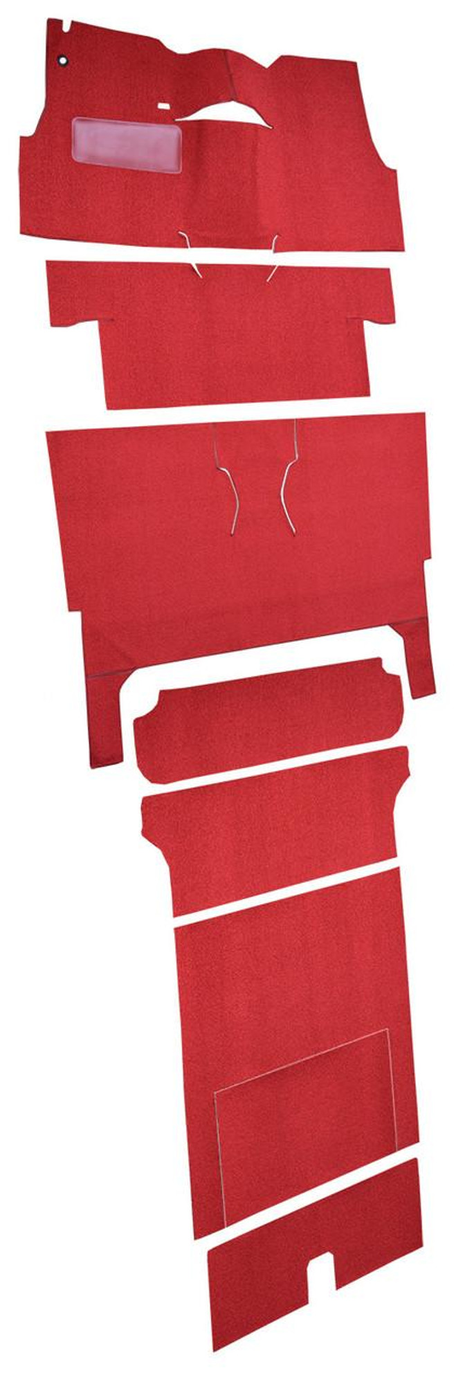  ACC Carpet 1955 Chevy One-Fifty Series Complete Carpet, 2DR Wagon w/Bucket Seat, Loop - (ACC-24642) 