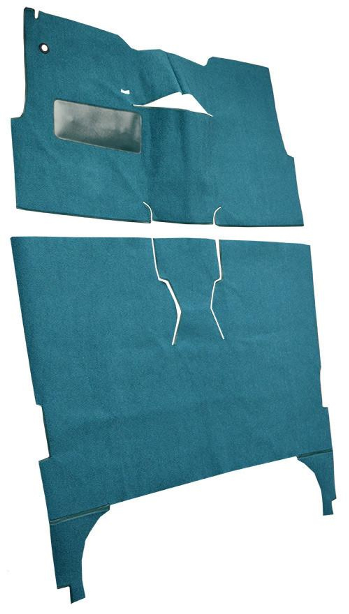  ACC Carpet 1957 Chevy Two-Ten Series Floor Carpet, 4DR Sedan w/Bucket Seat, Loop Material - (ACC-26228) 