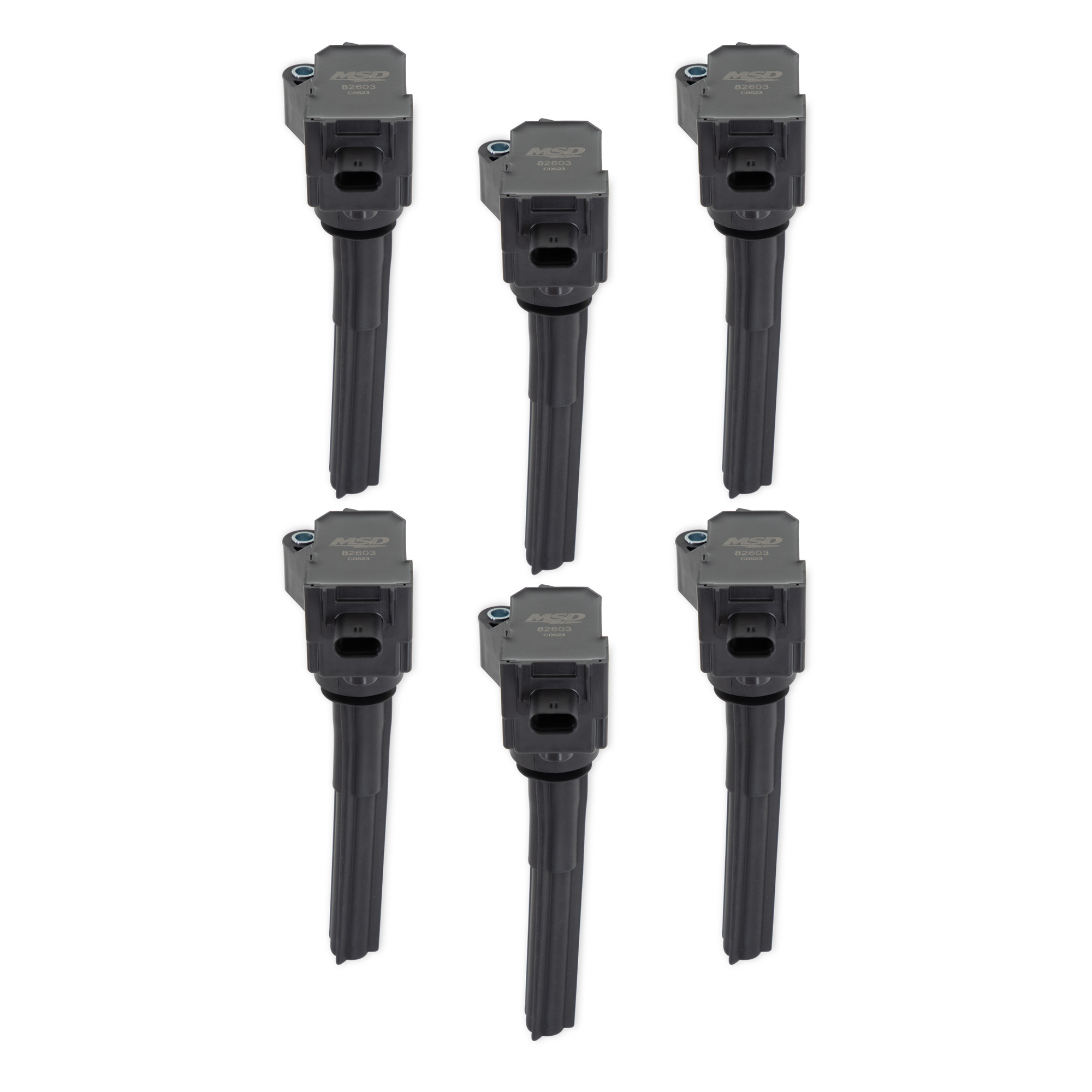 MSD MSD Ignition Coil - Ford EcoBoost - 2.7L / 3.0L V6 - Black - 6-Pack - (MSD-826036)