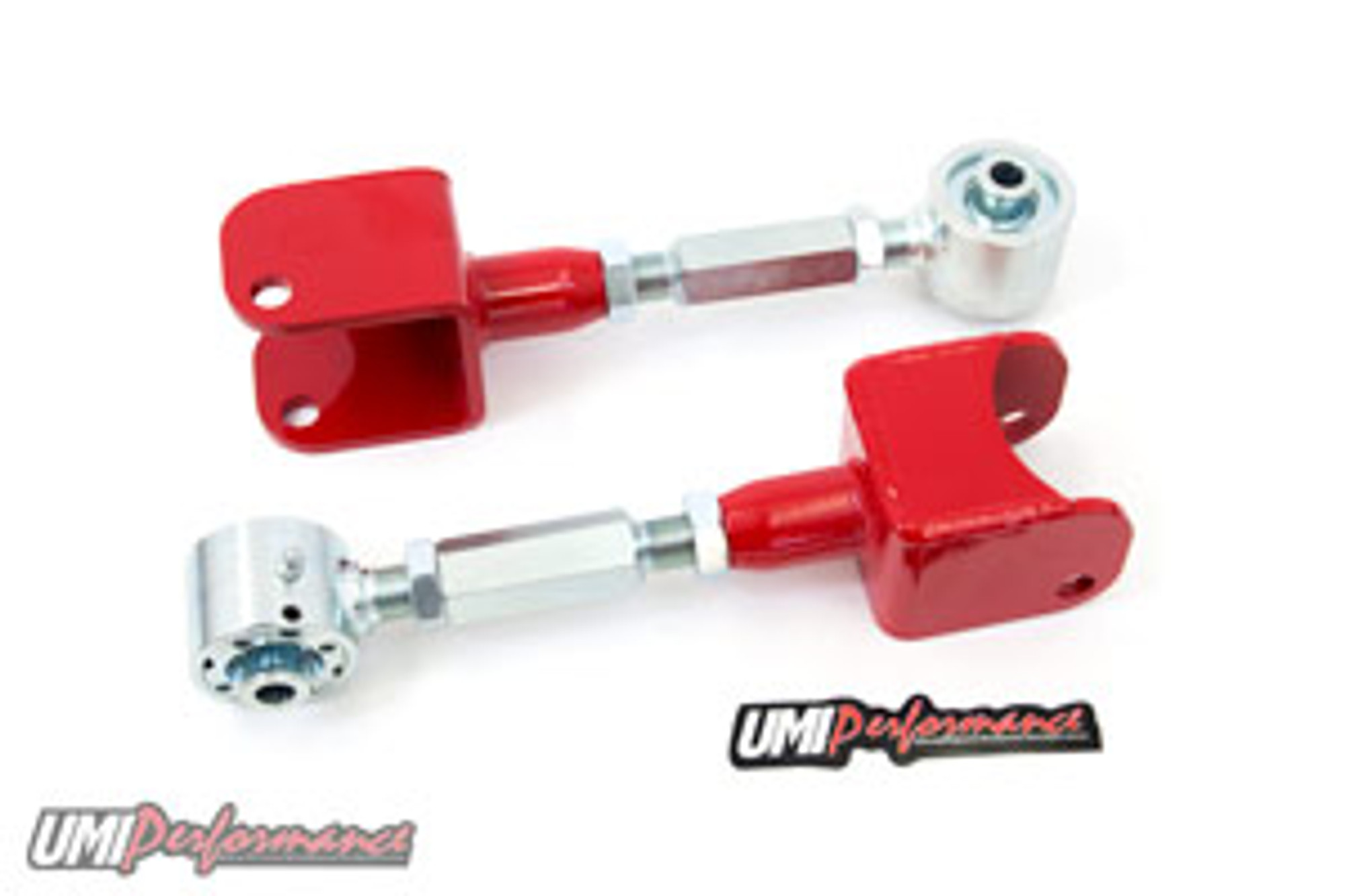 UMI Performance 1979-2004 Ford Mustang Adjustable Upper Control Arms - Roto-Joints, Red - (UMI-1019-R)