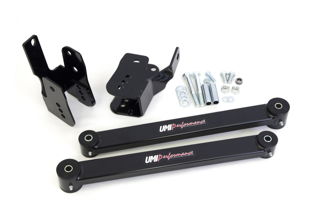 UMI Performance 2005-2014 Ford Mustang Rear Anti-Hop Kit, Budget Boxed Control Arms, Black - (UMI-103460-B)