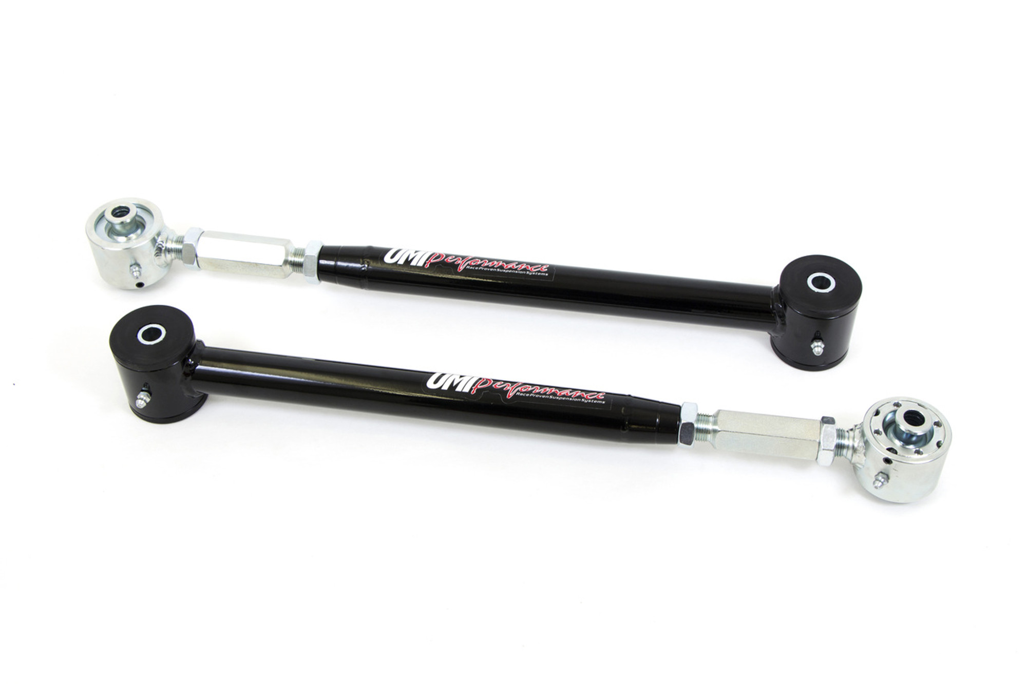 UMI Performance 1982-2002 GM F-Body On-car Adjustable Control Arms- Poly/Roto-Joint, Black - (UMI-2039-B)