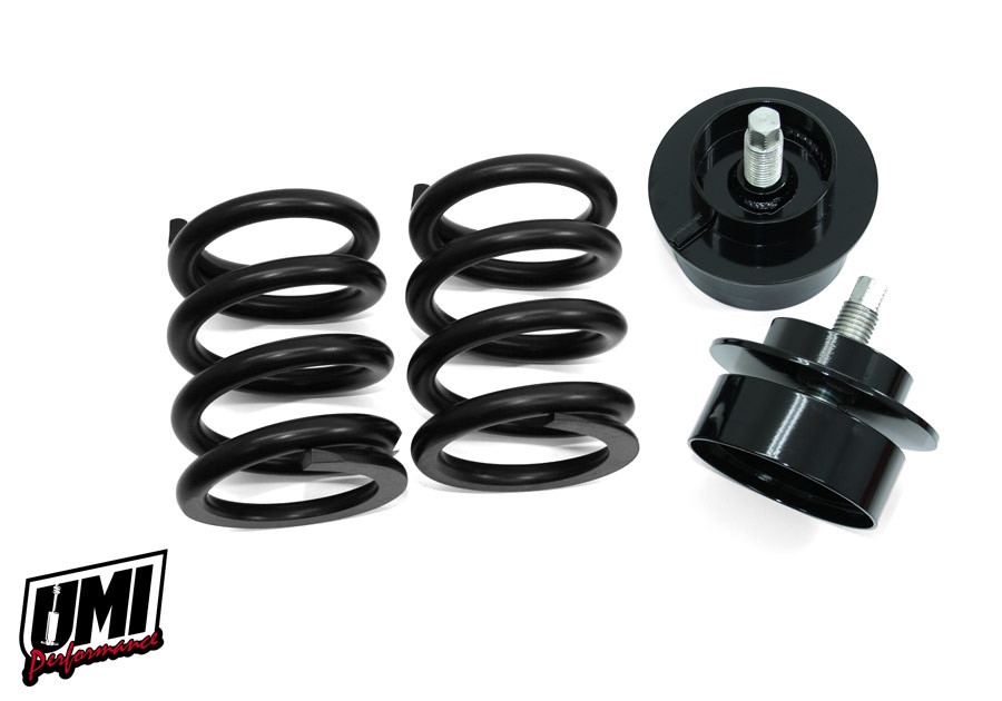 UMI Performance 1982-1992 GM F-Body Front Weight Jack System, 850lb, Street Handling, Black - (UMI-2065-1-B)