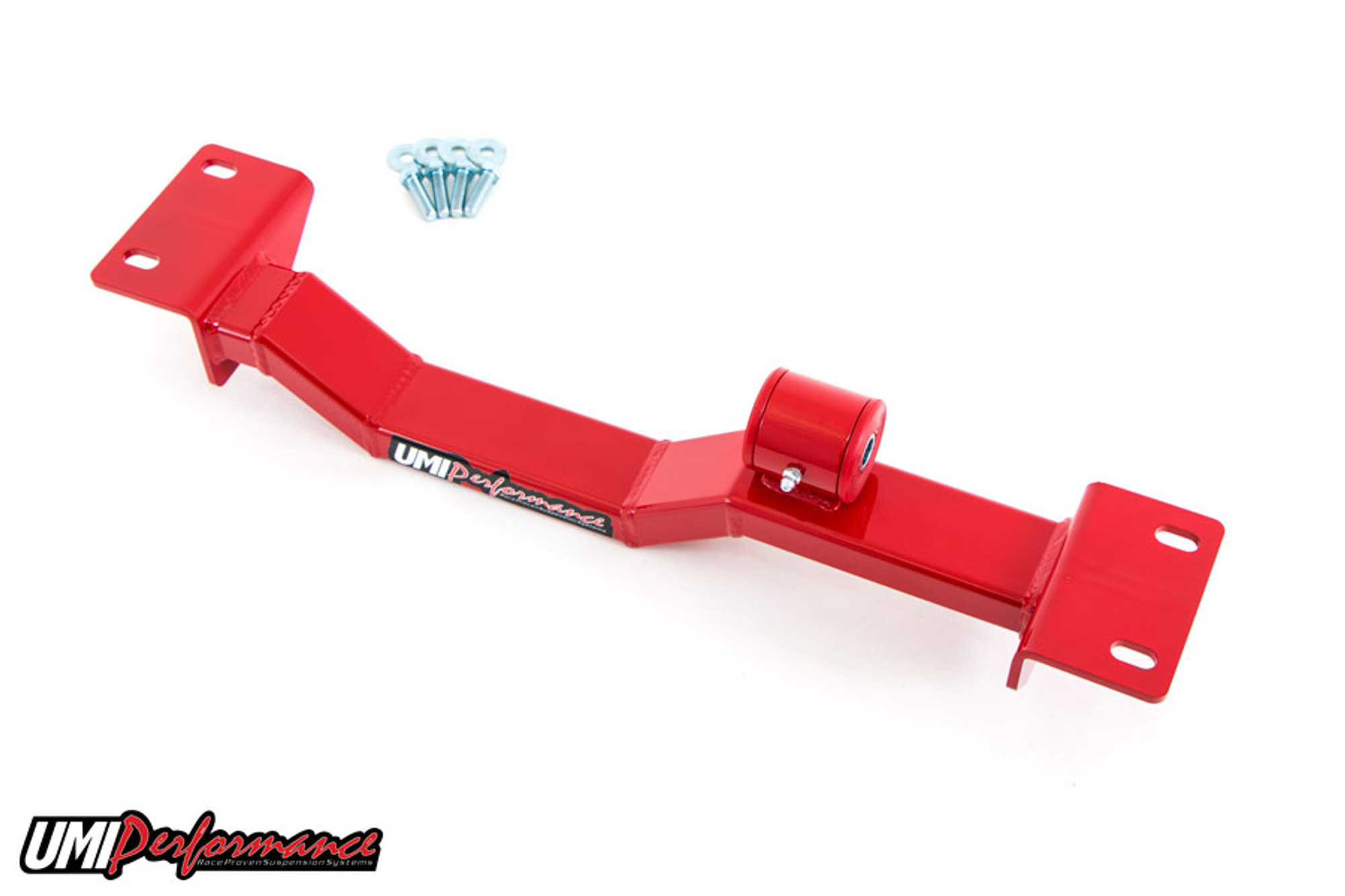 UMI Performance 1993-2002 GM F-Body Tunnel Brace Mount Long Tube Header Set-Ups, Red - (UMI-2202AS-R)