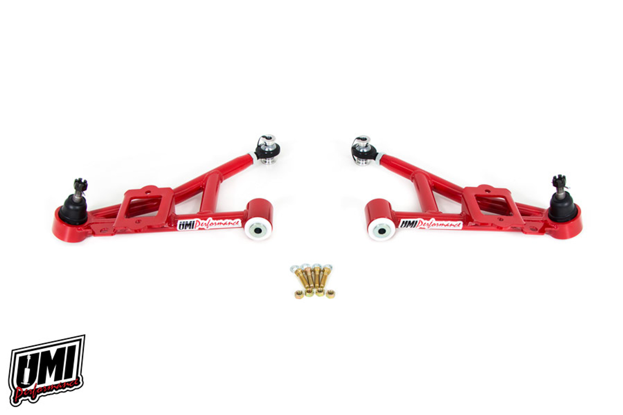 UMI Performance 1993-2002 GM F-Body Tubular Front Lower A-Arms- Delrin, Street, Black - (UMI-2307-B)