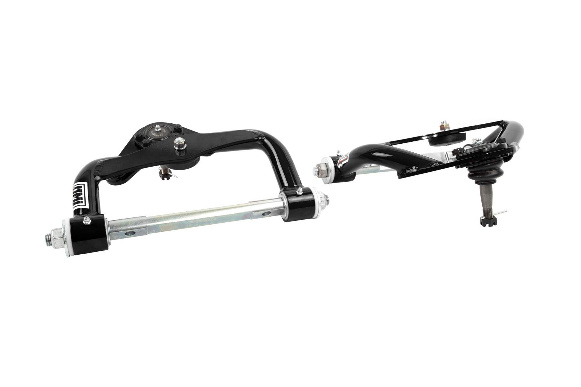 UMI Performance 78-88 G-Body, S10 Tubular Front Upper A-Arms, Black w/1/2" Taller Ball Joints - (UMI-3033-1-B)