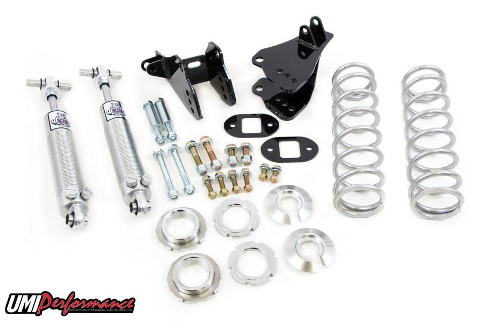  UMI Performance 78-88 G-Body Rear Coilover Kit Control Arm Relocation Stock Height 110lb Springs - (UMI-3064-110) 