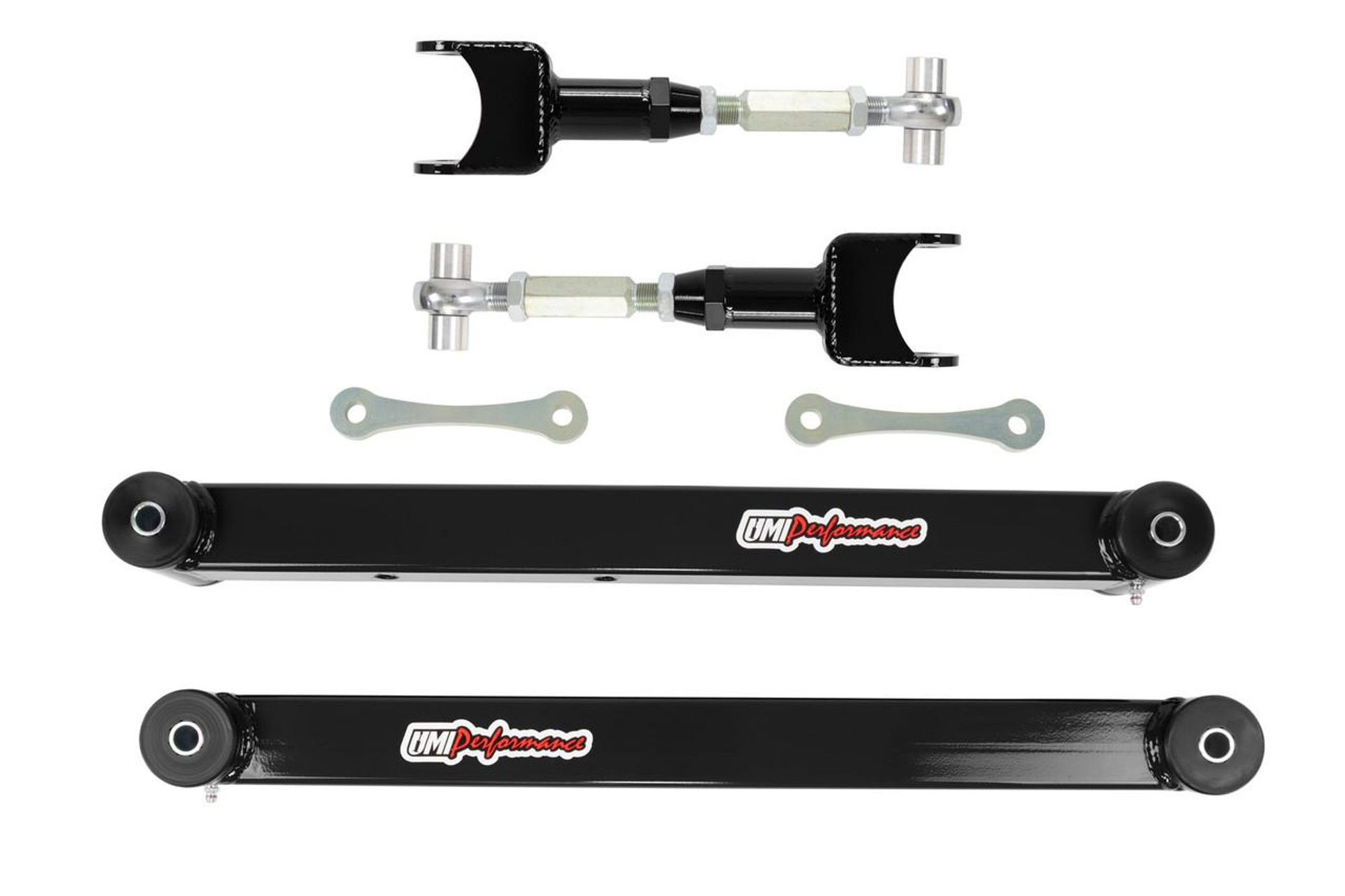  UMI Performance 1978-1996 GM B-Body Boxed Lower Control Arm & Adj Upper Control Arm Kit, Black - (UMI-361517-B) 