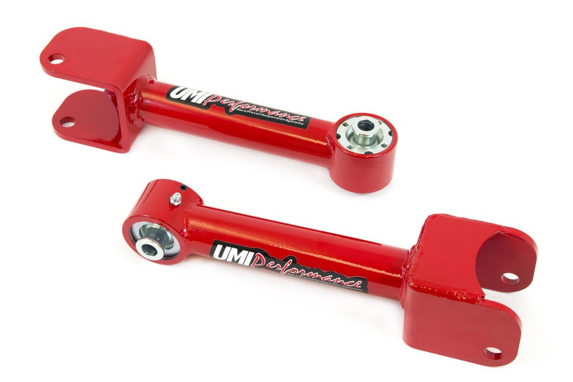  UMI Performance 1968-1972 A-Body Non Adjustable Upper Control Arms- w/ Roto-Joint, Red - (UMI-4036-R) 