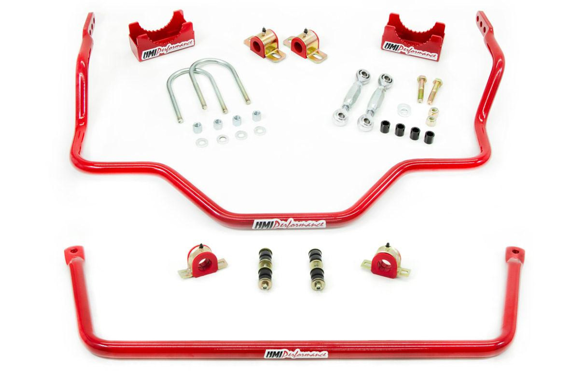  UMI Performance 1973-1987 GM C10 Front and Rear Sway Bar Kit, Red - (UMI-644043-R) 