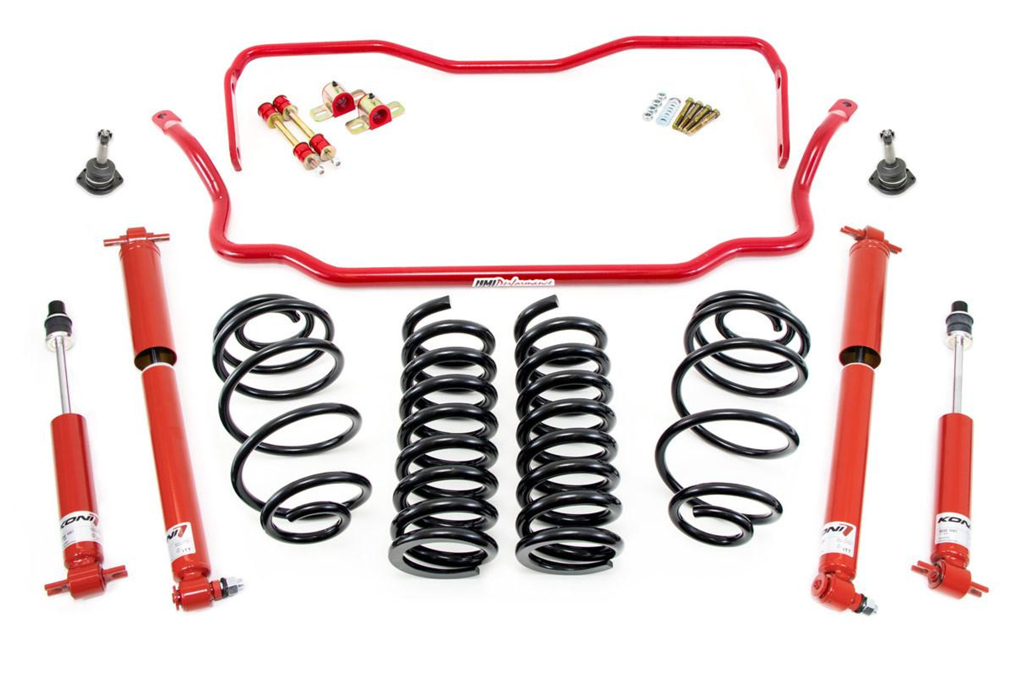  UMI Performance 1968-1972 GM A-Body Handling Package, 2" Lowering- Stage 1.5, Red - (UMI-ABF815-2-R) 