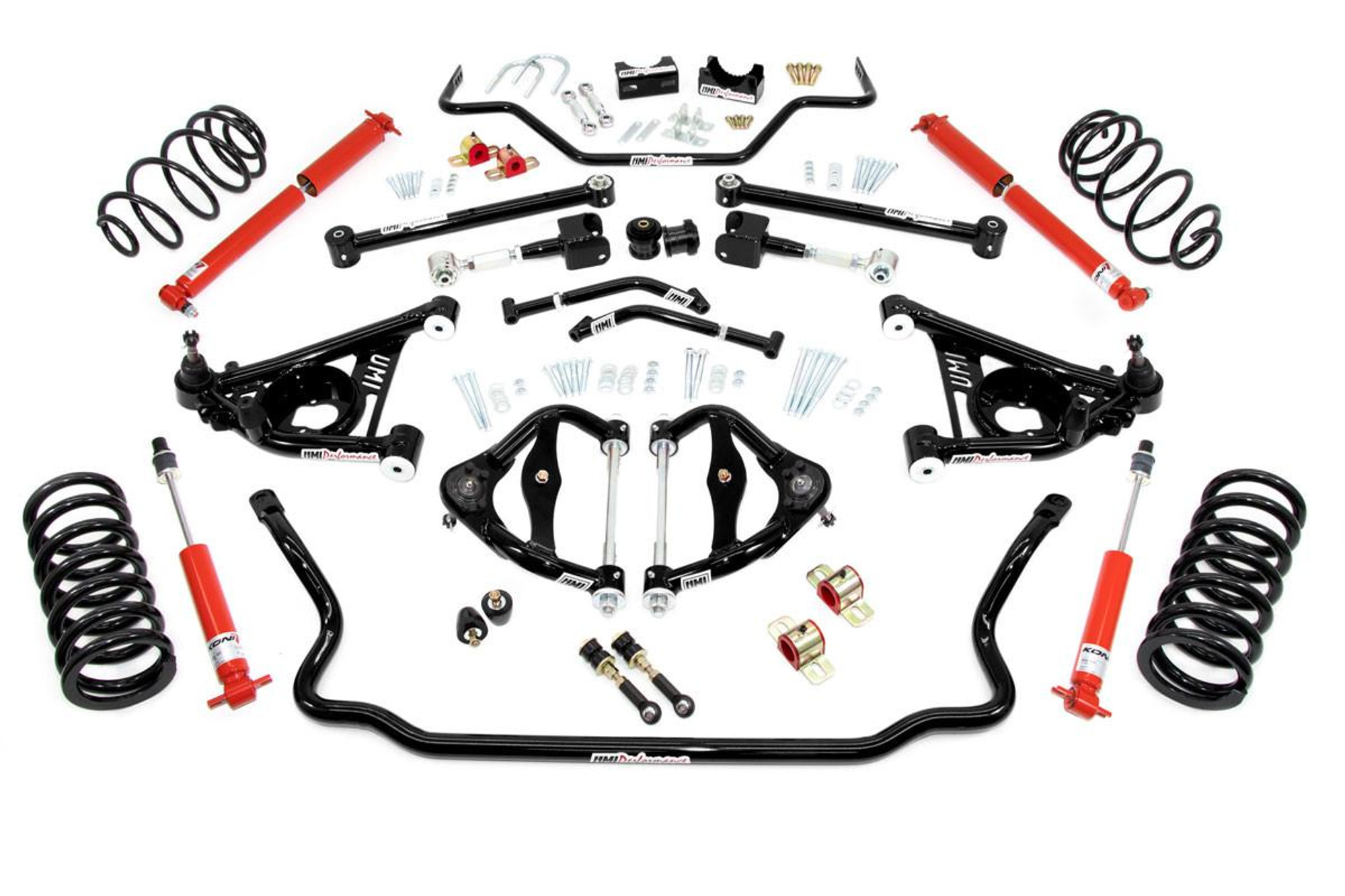  UMI Performance 1978-1988 GM G-Body Handling Kit, 2” Lowering- Stage 3.5, Black - (UMI-GBF035-2-B) 