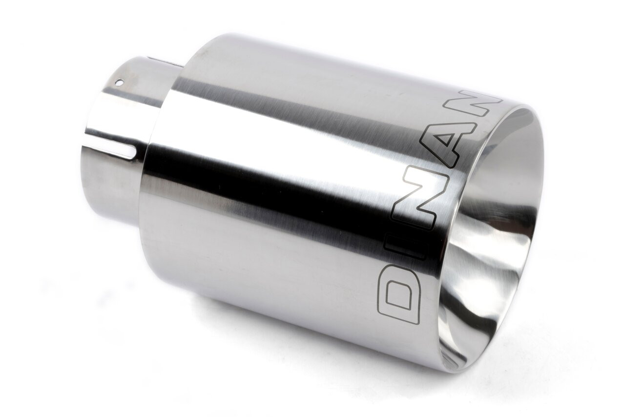Dinan Dinan Double-Walled 4" Clamp-On Exhaust Tip, 2.5" Inlet, Polished - (DIN-D663-0555-BOX)