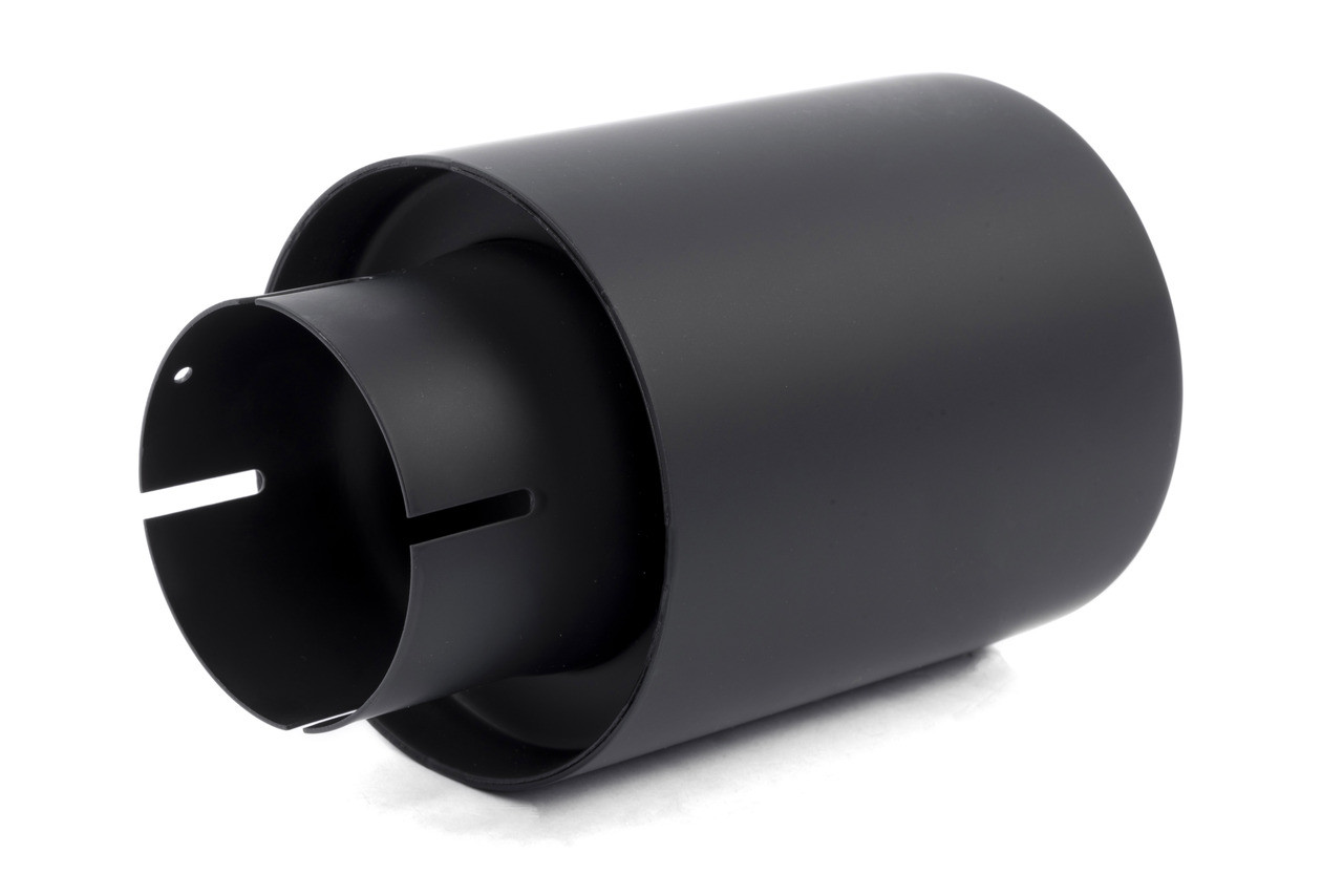 Dinan Dinan Double-Walled 4" Clamp-On Exhaust Tip, 2.5" Inlet, Black Ceramic - (DIN-D663-0556-BOX)