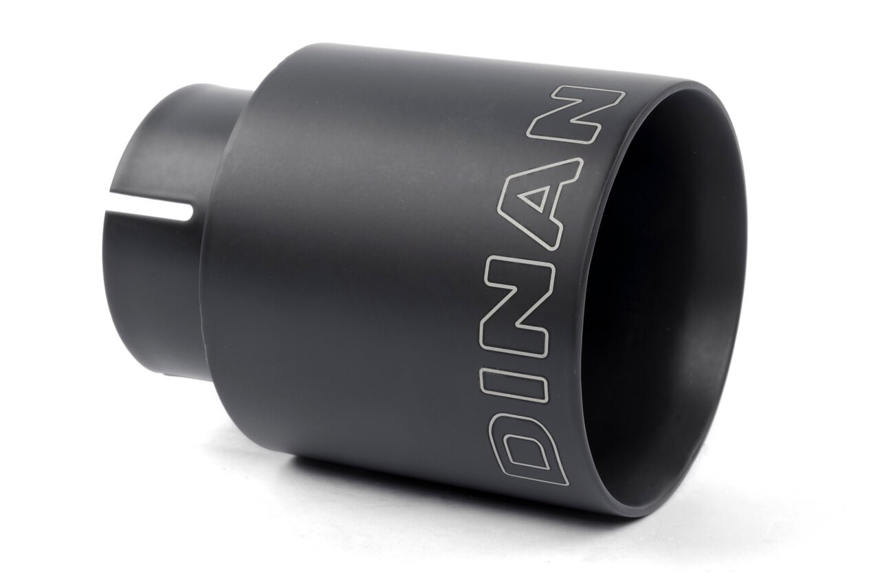 Dinan Dinan Double-Walled 4" Clamp-On Exhaust Tip, 2.75" Inlet, Black Ceramic - (DIN-D663-0601-BOX)
