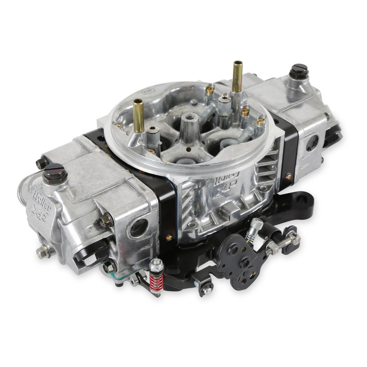  Holley Supercharger XP Carburetor Draw-Thru 950 CFM 4150 Mech Secondaries Shiny Gas - (HOL-0-80577SA) 