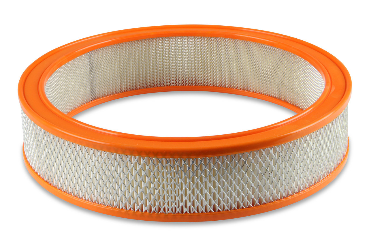 Holley Air Filter - 14"x3"  - White Paper Element - Orange Ring - (HOL-120-179)