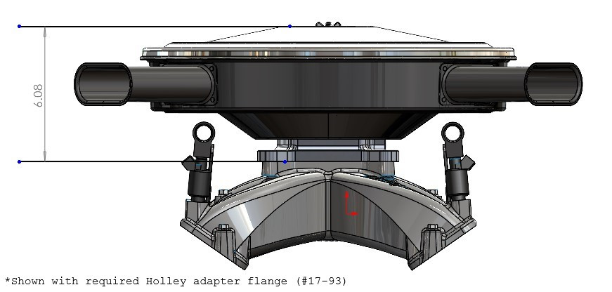 Holley Holley RetroFilter Drive-By-Wire Air Cleaner 14in LS3-Style Throttle Body Black - (HOL-120-521)