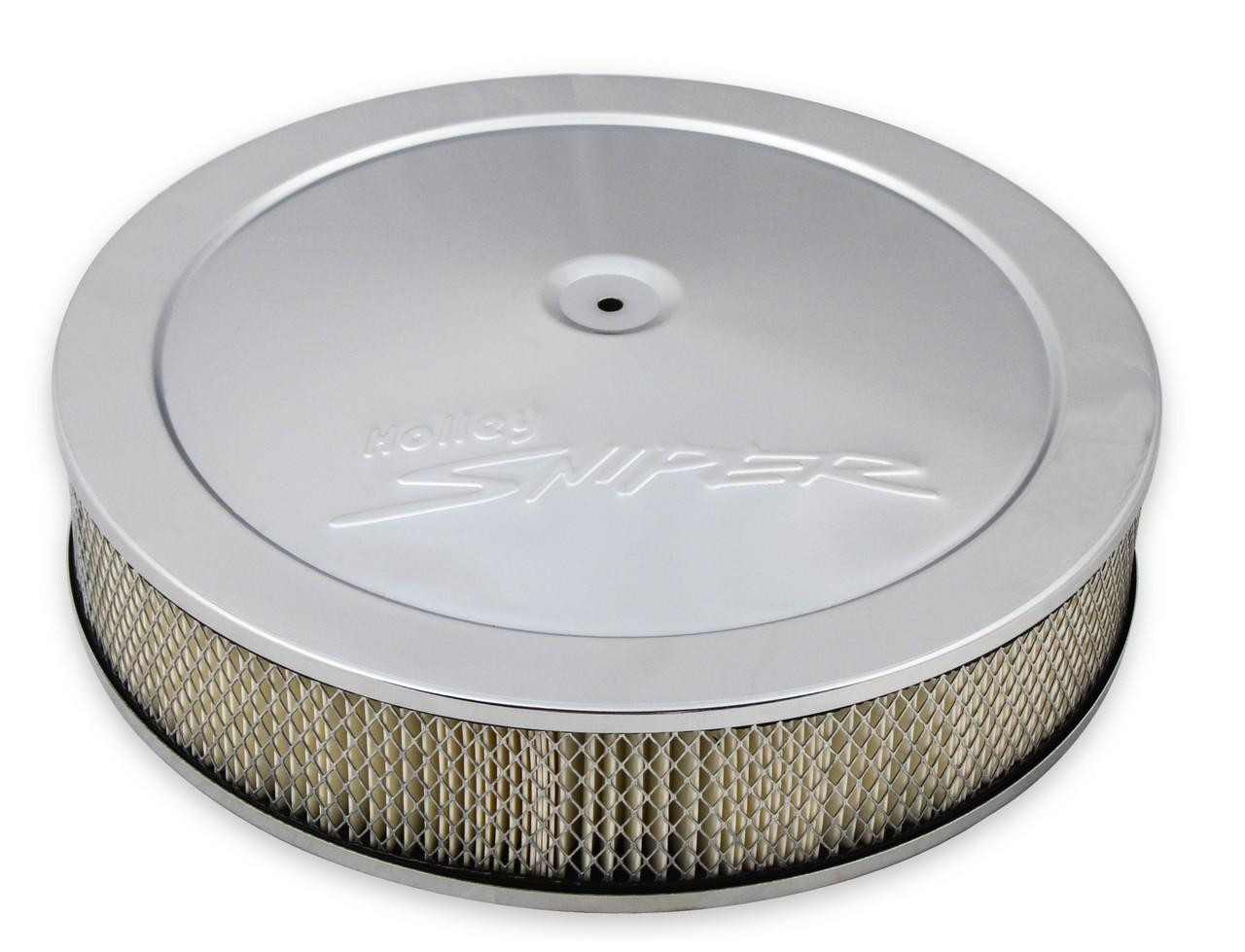  Holley Sniper Air Cleaner Assembly, 14" x 4" - Chrome Finish - (HOL-120-540) 