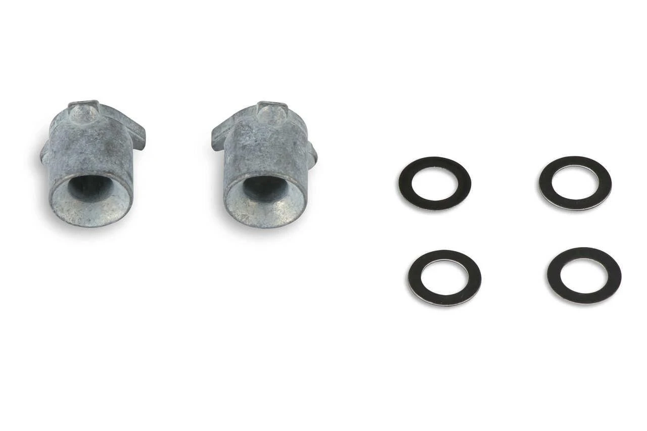 Holley Two Accelerator Pump Discharge Nozzles 0.035 in. Hole Straight Type inc 4 Gasket - (HOL-121-135) 