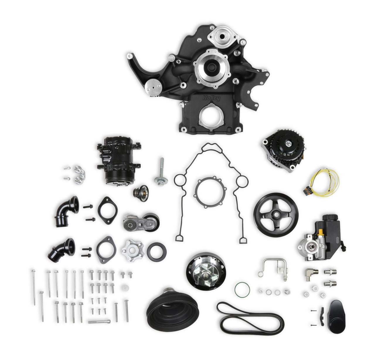  Holley Holley Black Mid-Mount Complete Accessory Gen III Hemi 03-08 5.7/05-10 6.1L - (HOL-20-290BK) 