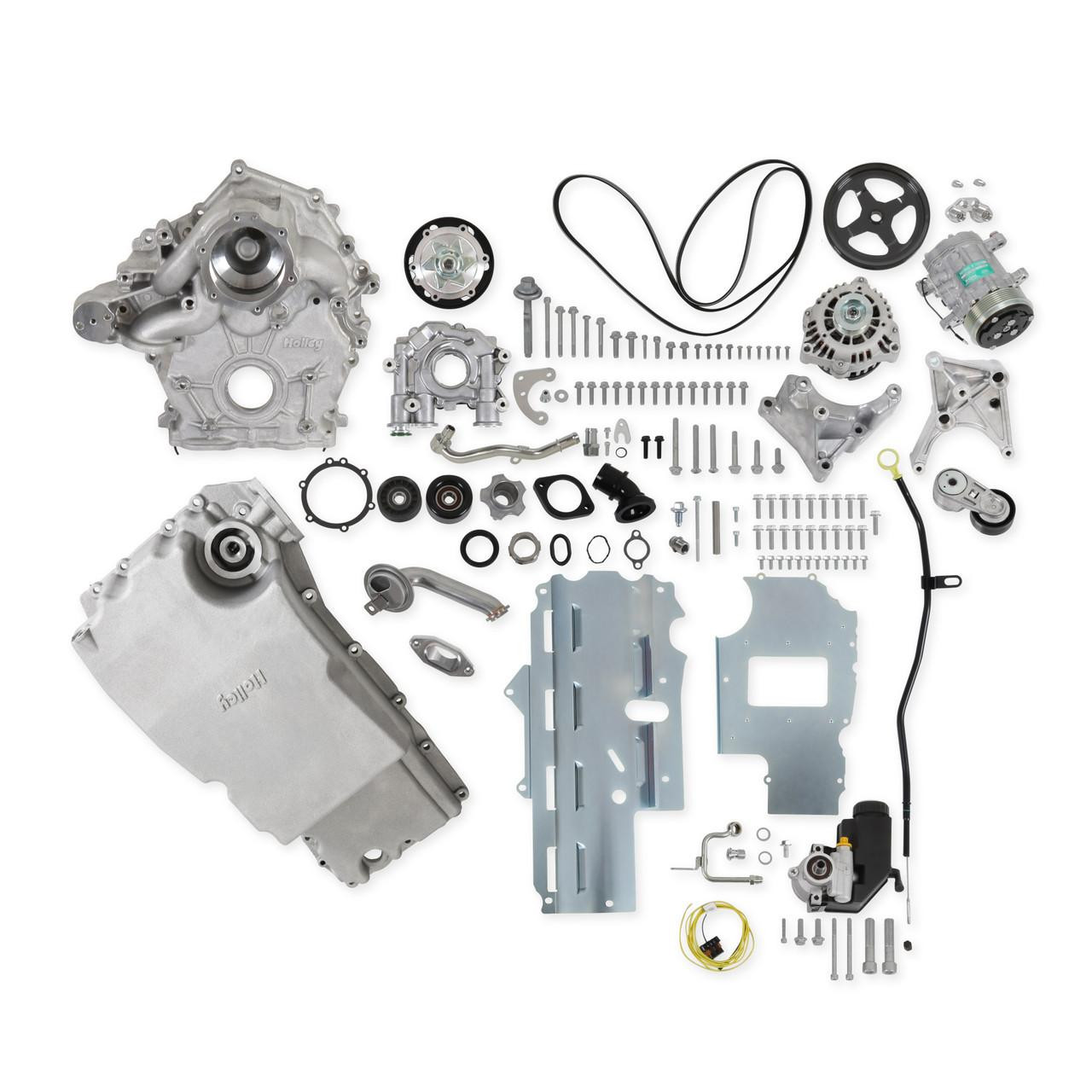  Holley Holley Godzilla High-Mount Accessory Drive - F100 Swap - Complete - Natural - (HOL-20-345) 