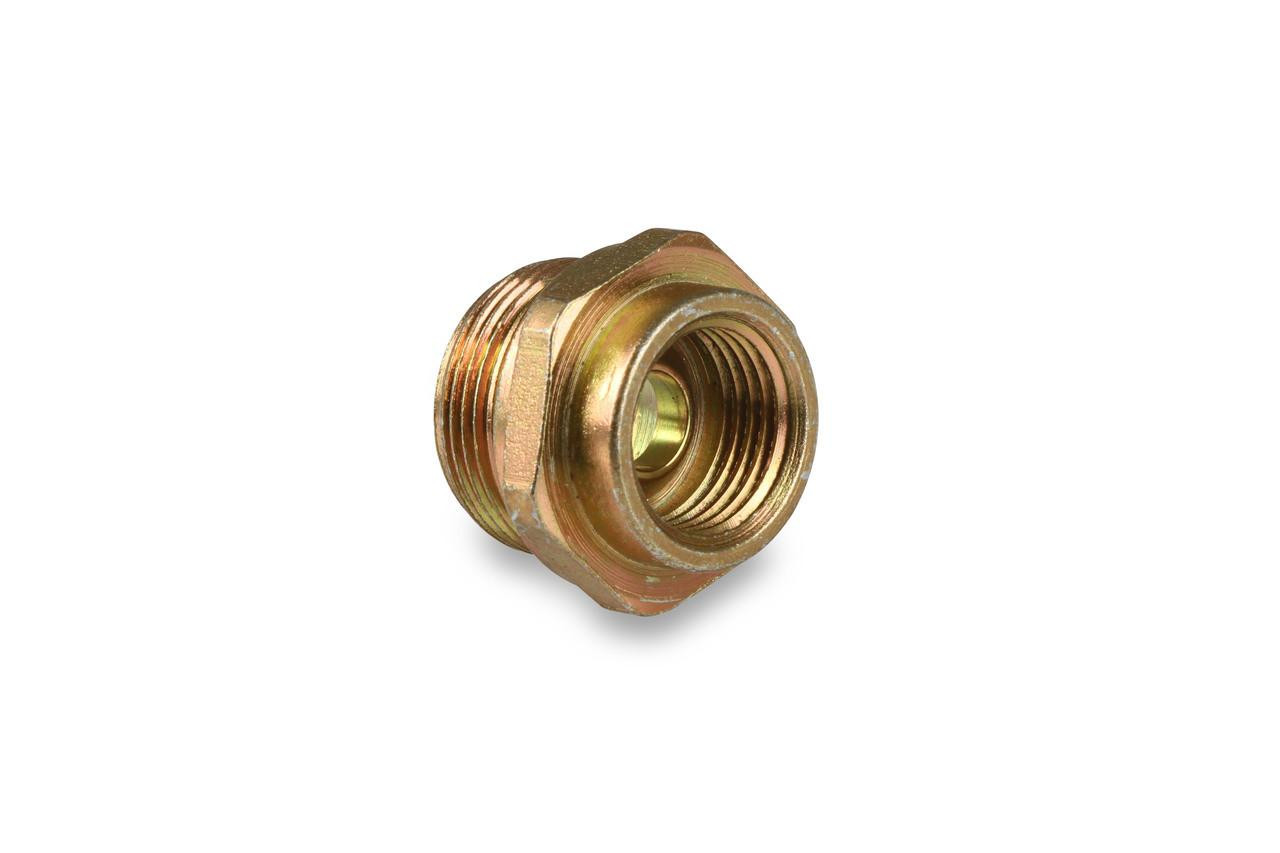  Holley Inverted Flare Fitting 3/8" Fuel Bowl Thread 7/8-20 x Inlet Thread 5/8-18 - (HOL-26-26) 