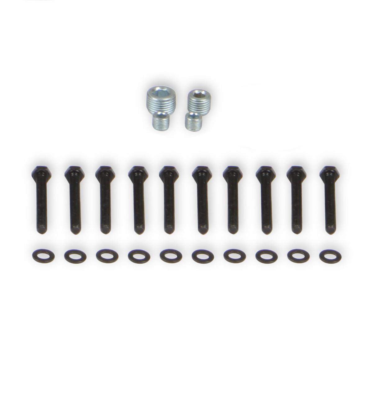  Holley Hardware Kit For 300-294Bk And 300-295Bk Split Intake-Black - (HOL-508-42) 