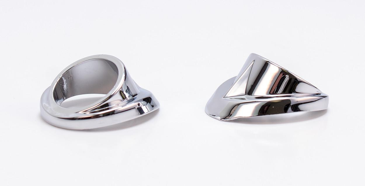  Auto Metal Direct Wiper Arm Bezel Set - Chrome - 47-53 Chevy GMC Truck - (AMD-382-4047) 