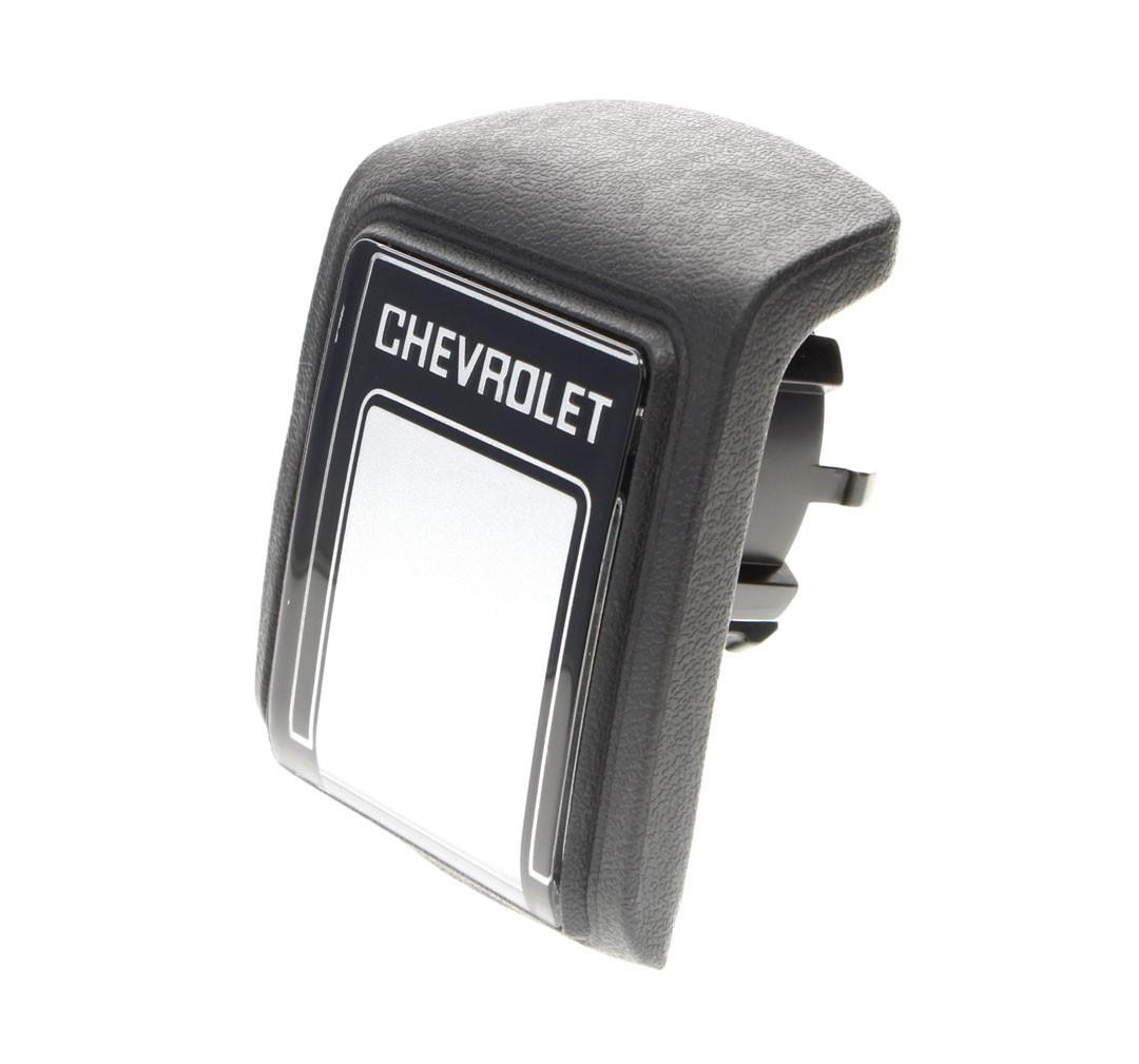  Auto Metal Direct Horn Button Black/Silver For Deluxe Steering Wheel 78-91 GM Pickup/87-91 GM SUV - (AMD-459-4078-1) 