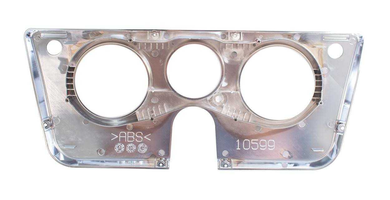  Auto Metal Direct Dash Bezel w/o Gauges - Black / Chrome - 69-72 Chevy GMC C/K Truck - (AMD-460-4069-3) 