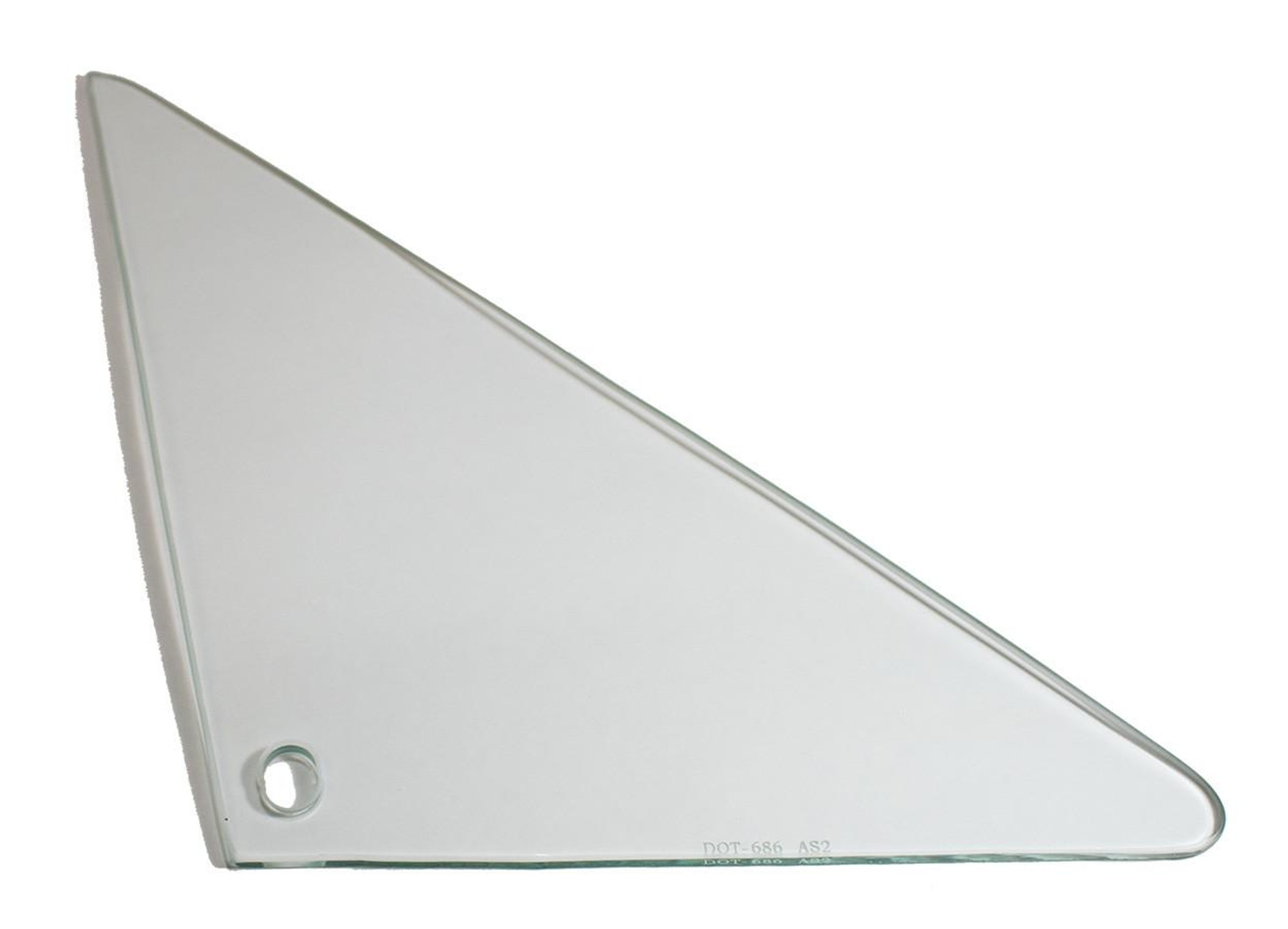  Auto Metal Direct Vent Glass - Clear - RH - 66-67 GM A-Body Coupe & Convertible - (AMD-560-3466-CR) 