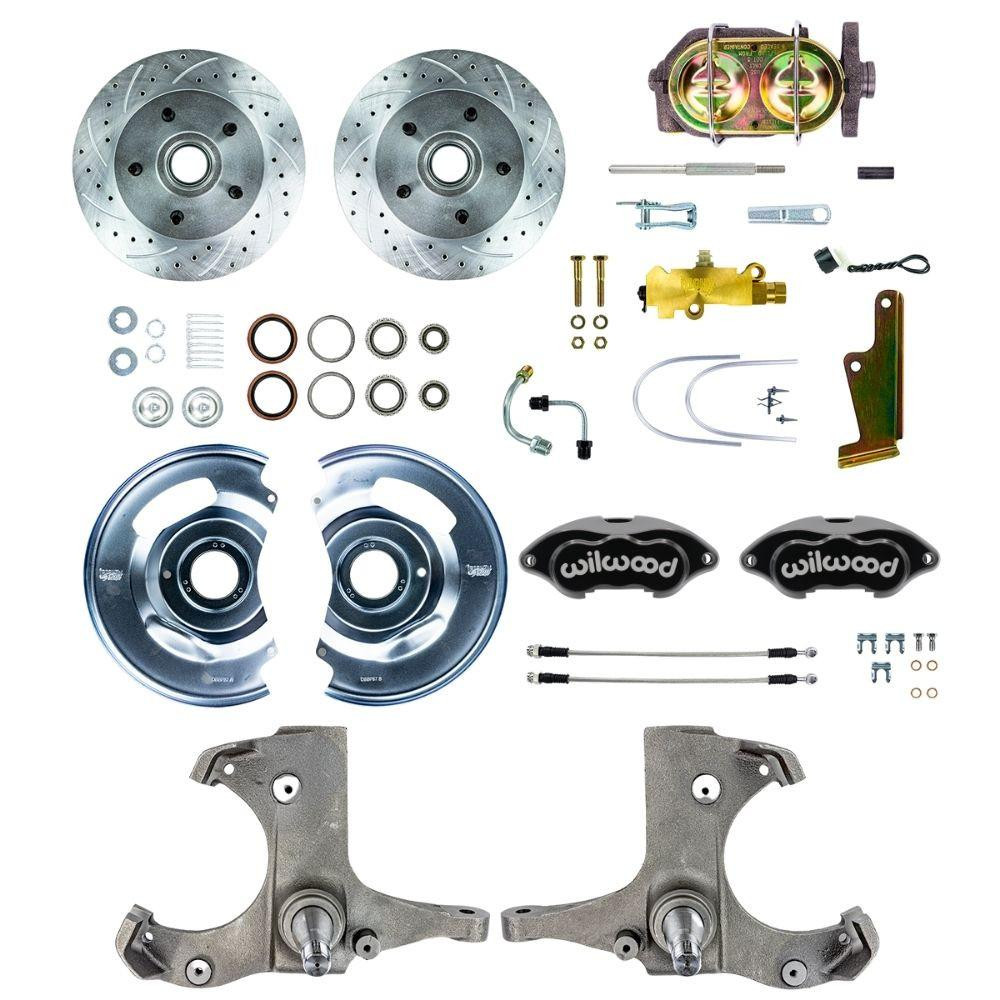  The Right Stuff 1963-70 Chevy/GMC Truck/Sub, Std Front Disc Brake Kit Wilwood Calipers 5 Lug - (TSD6315P-P) 