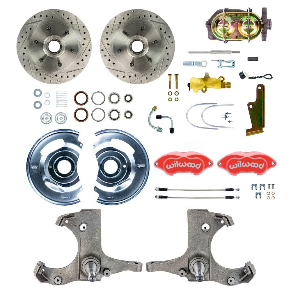  The Right Stuff 63-70 Chevy/GMC Truck & Sub, Std Front Disc Brake Kit Wilwood Calipers 6 Lug - (TSD6316P-P) 