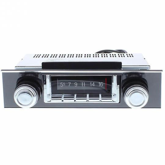  Custom Autosound 1967-68 Chevrolet Camaro Black Bezel USA-740 Radio with Bluetooth - (CAS-CAMCAE740) 