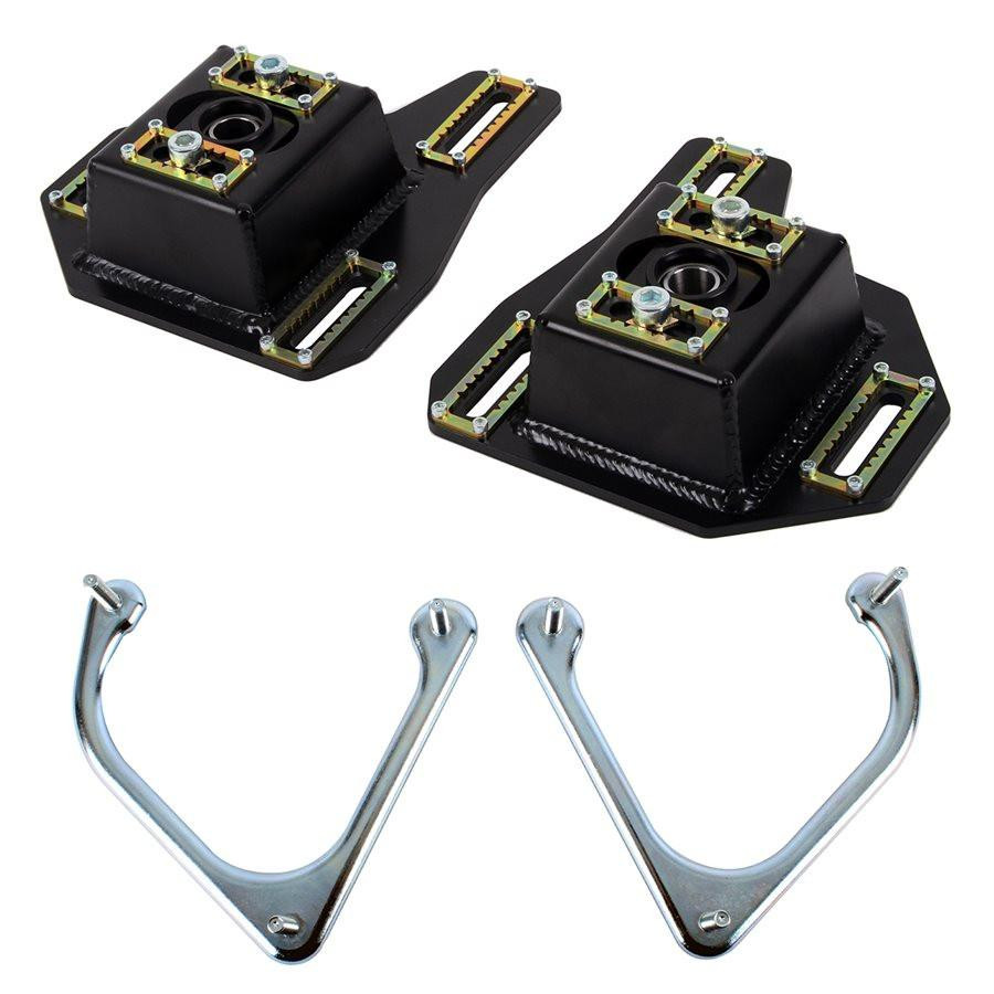  Detroit Speed 82-92 Camaro/Firebird, Caster/Camber Plate Kit w/Strut Mount Retainer Kit - (030330DS) 