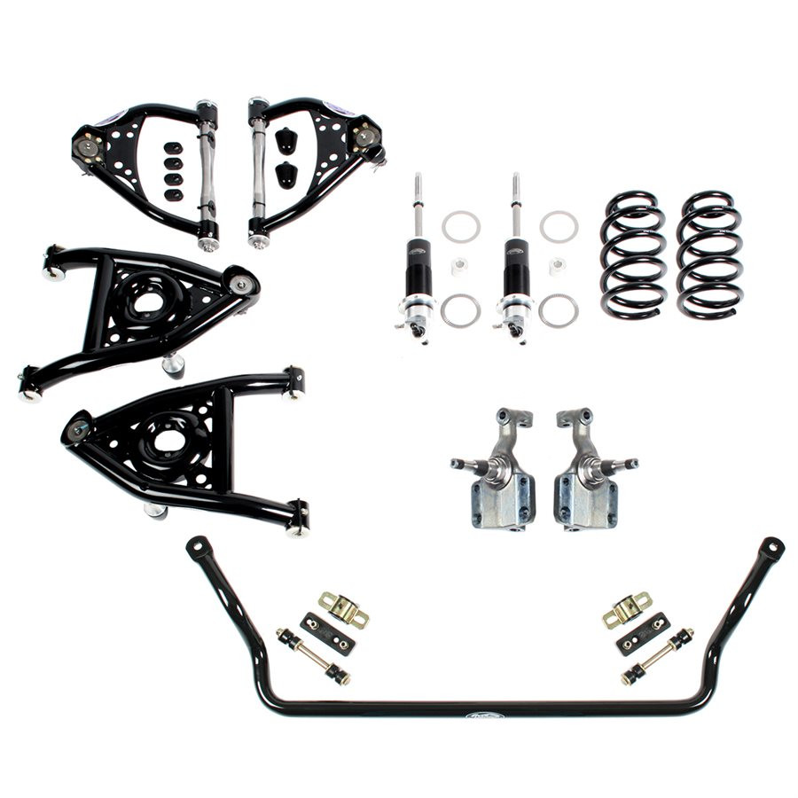Detroit Speed 68-72 Chevelle w/SB/LS, Speed 2 Front Suspension Kit w/Double Adjustable Shocks - (031318-DDS)