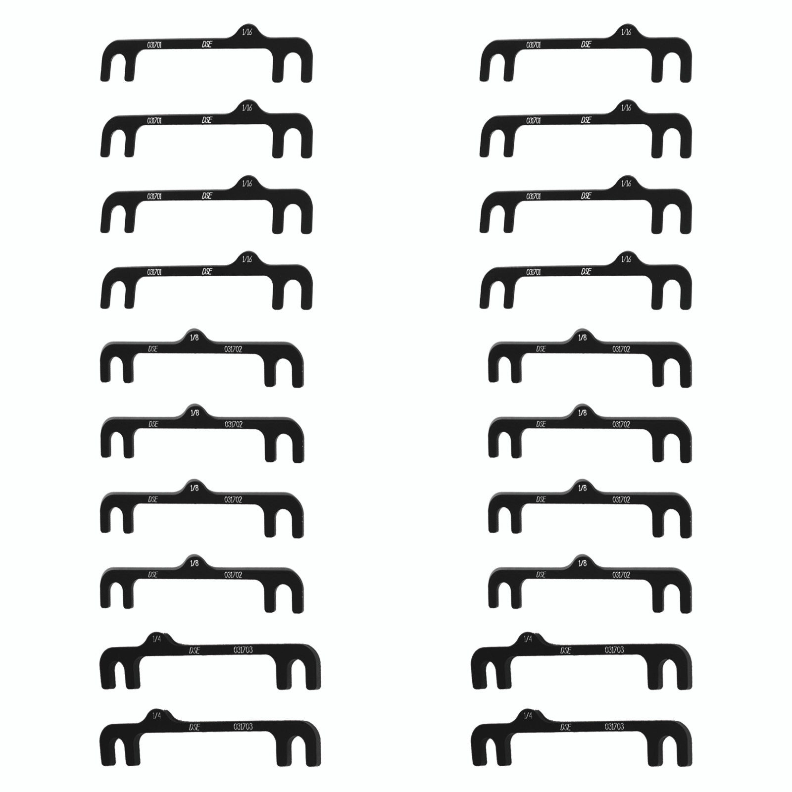 Detroit Speed 73-87 C10 Speedmax, Camber Shim Track Kit w/8 1/16", 8 1/8" & 4 1/4" Shims - (031722DS)