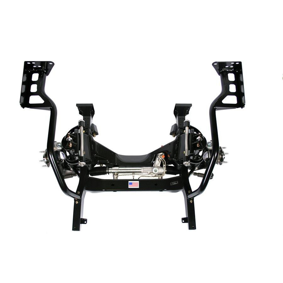  Detroit Speed 66-67 Chevy II, Powdercoated Front Frame w/Single Adjustable Shocks - (032034-SDS) 