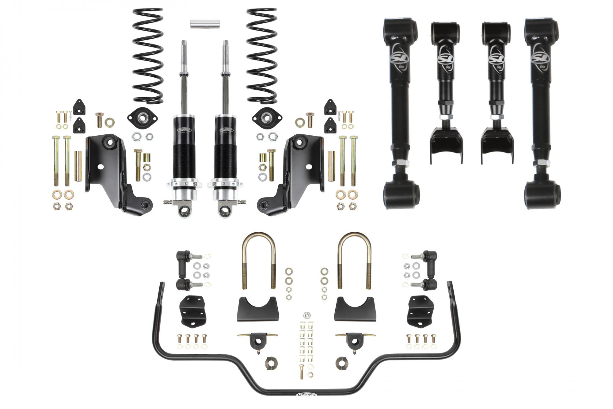 Detroit Speed 79-93 Mustang, Speed Kit 2 Rear Suspension Kit w/Double Adjustable-Shocks - (041646-DDS)