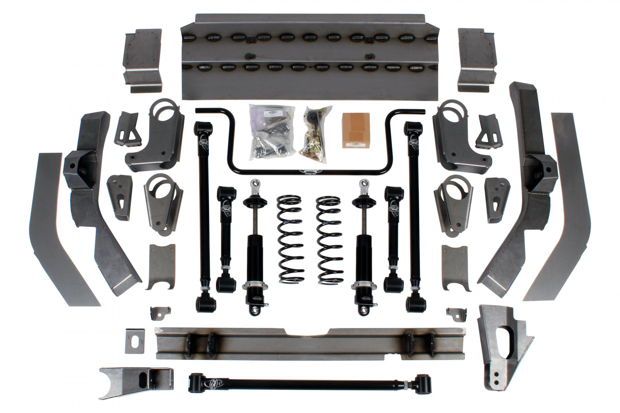 Detroit Speed 62-67 Chevy II, Quadralink Rear Suspension Kit w/Single Adjustable Shocks - (041707-SDS)