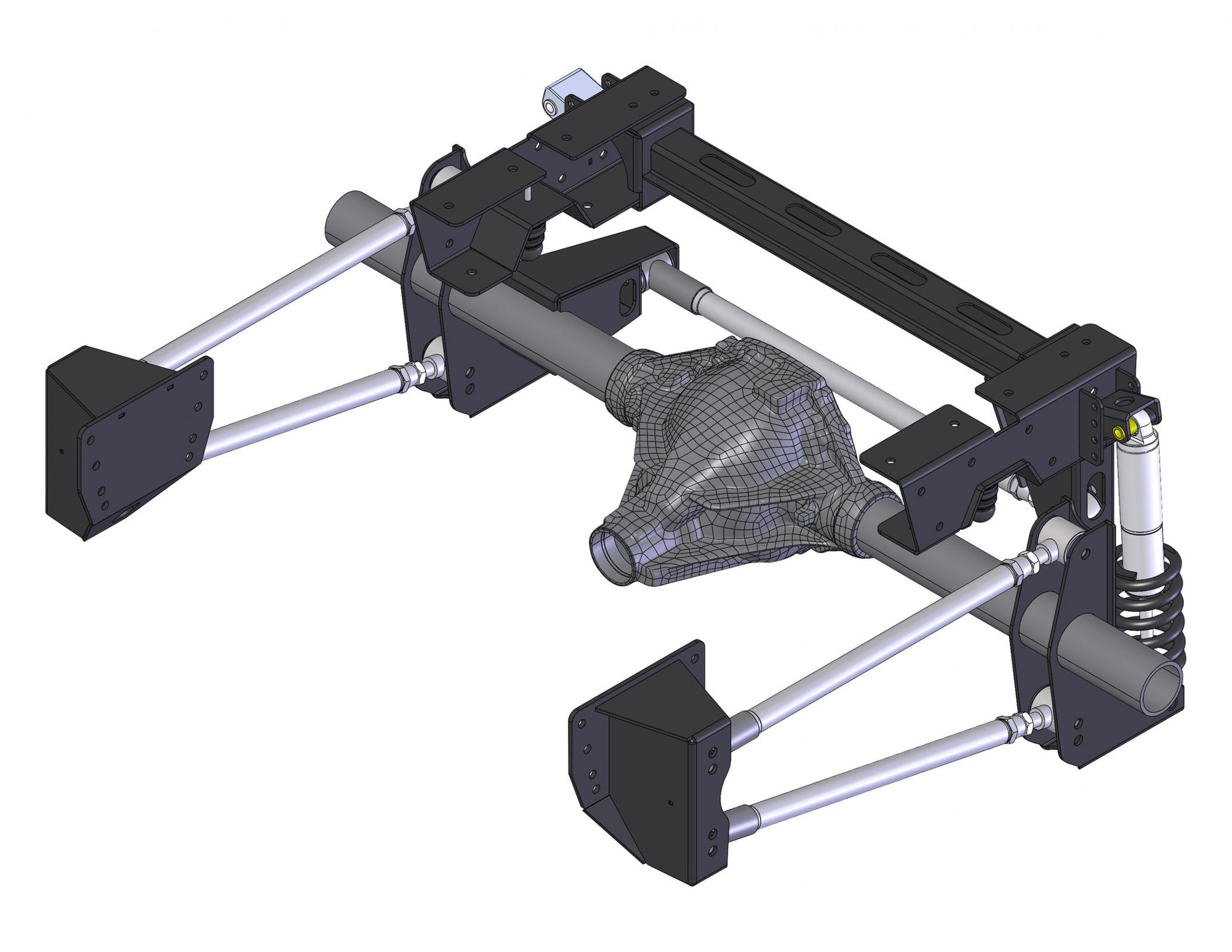 Detroit Speed 73-87 Square Body C10 w/Single-Adjustable Shocks, Quadralink Rear Suspension - (041751-SDS)