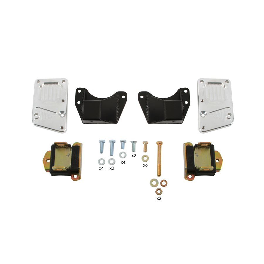 Detroit Speed 67-69 Camaro/68-74 Nova w/Hydroformed Subframe & LS, Stock Spot Engine Mount Kit - (060404DS)