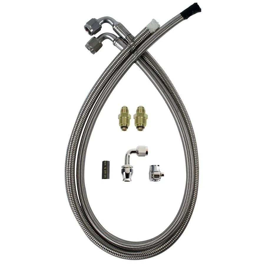 Detroit Speed Power Steering Hose Kit w/30" Hose for Mustang II Rack & Pinion - (091202DS) 