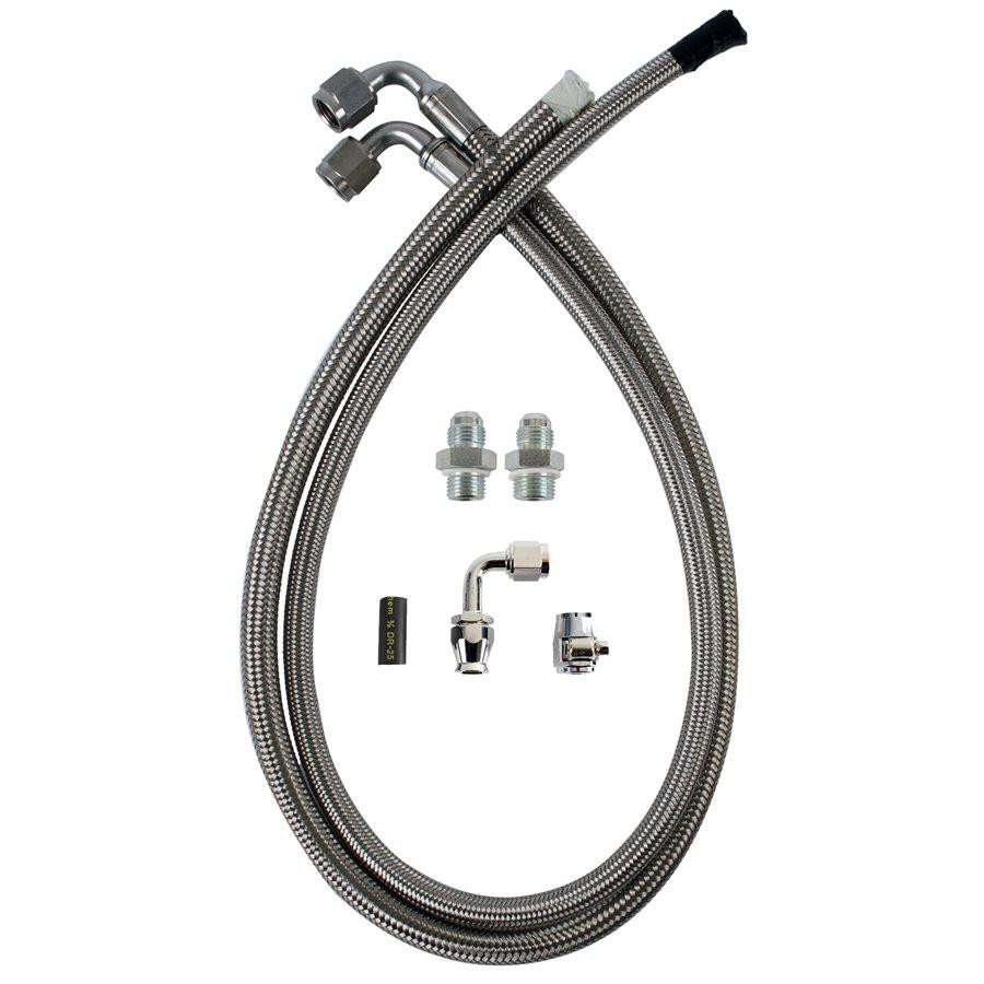  Detroit Speed 79-04 Ford Fox Body & Detroit Speed Subframe, Power Steering Hose Kit - (091302DS) 